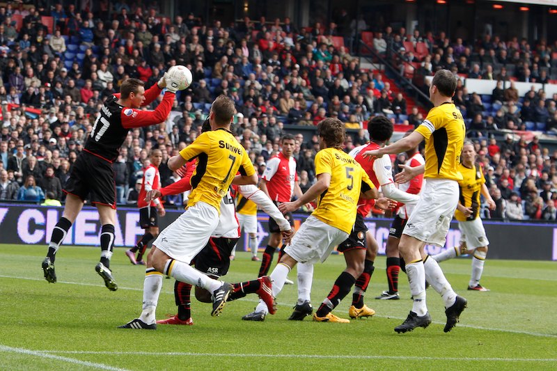 NAC speelde op eeste Paasdag met 0-0 gelijk bij Feyenoord. foto Peter Visser
